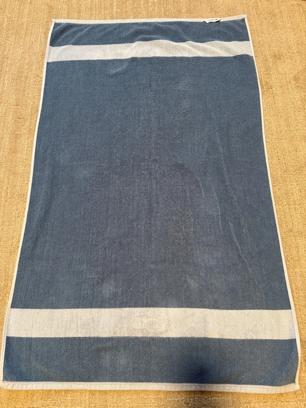 Lacoste Blue Bath towel
